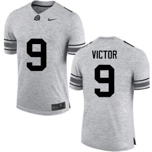 Men's Ohio State Buckeyes #9 Binjimen Victor Gray Nike NCAA College Football Jersey Fashion OYX7044SI